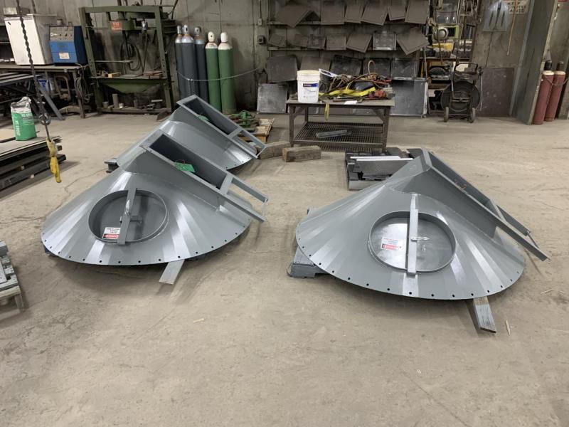 ESI fabricated exact replacements for the original hoppers.